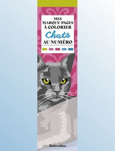MES MARQUE-PAGES A COLORIER AU NUMERO - CHATS-ZOTTINO MARICA