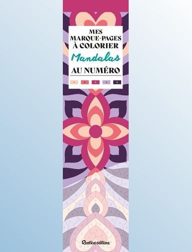 MES MARQUE-PAGES A COLORIER AU NUMERO - MANDALAS-ZOTTINO MARICA