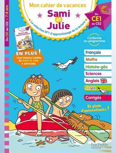 SAMI ET JULIE - DU CE1 AU CE2 - CAHIER DE VACANCES 2025-BONTE/NEUMAYER/RAZET