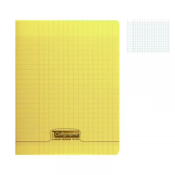 CAHIER POLYPRO, PIQUE 24X32CM 48P SEYES 90G GRANDS CARREAUX