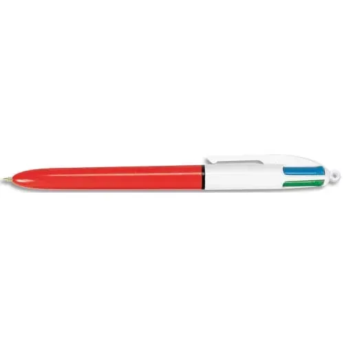 Stylo bille BIC 4 couleurs Rechargeable et rétractable