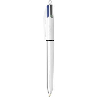 STYLO 4 COULEURS Argenté