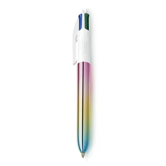 Stylo bille BIC 4 Couleurs Gradient rétractable et rechargeable