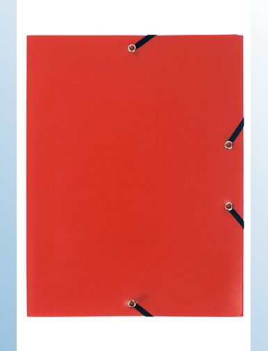 CHEMISE A ELASTIQUE 3 RABATS POLYPROPYLENE A4  ROUGE