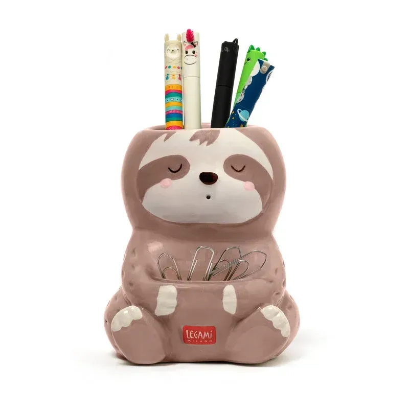 POT A CRAYONS CERAMIQUE - SLOTH