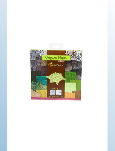 Papier origami AVENUE MANDARINE Zoo 60 feuilles
