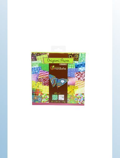 Papier origami AVENUE MANDARINE Geometric 60 feuilles