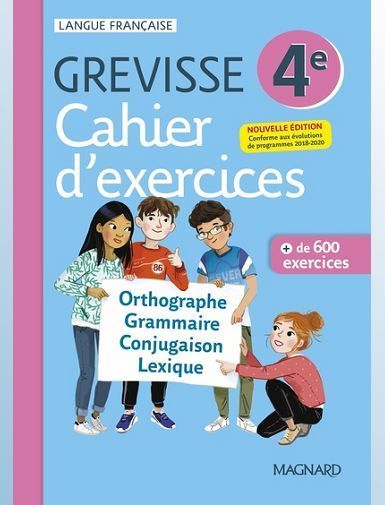 CAHIER GREVISSE 4E (2021) - CARRERE ARIANE