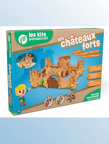 LES CHATEAUX FORTS - KIT PANDACRAFT DES 3 ANS - CONSTRUIS TON INCROYABLE CHATEAU FORT