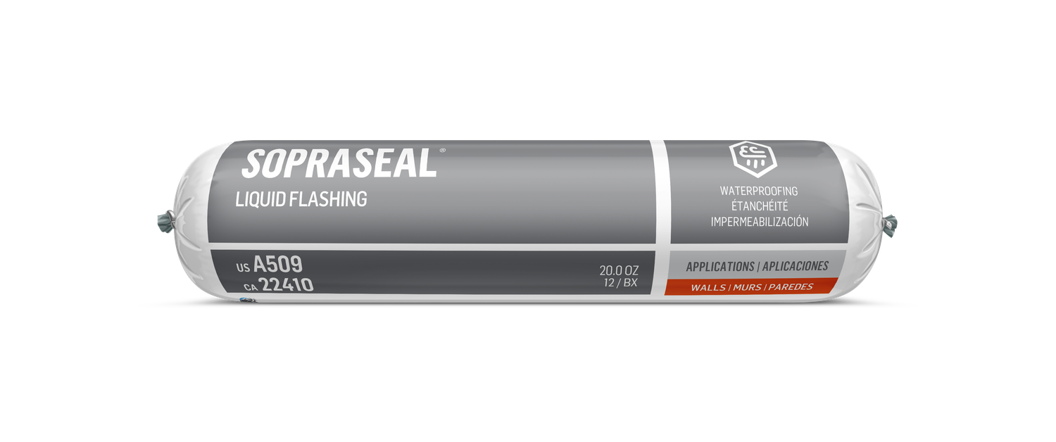 Soprema SopraSeal Liquid Window and Door Flashing 20 oz sausage front view | RGS