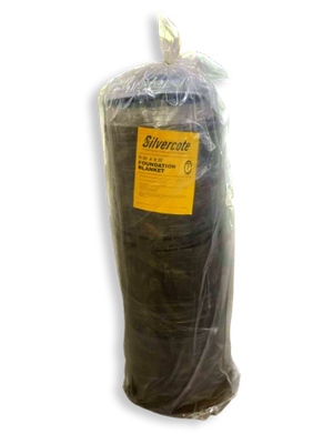 Silvercote R20 fiberglass basement insulation foundation blanket roll view | RGS