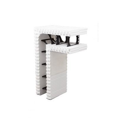 Amvic ICF R22 6 inch 90 degree corner block for insulated concrete form walls | RGS"