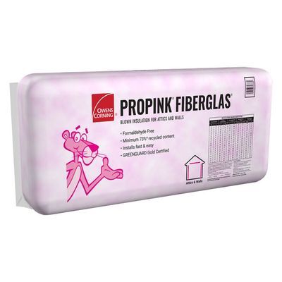 Owens Corning ProPINK loose fill blowing wool insulation compressed bag packaging | RGS