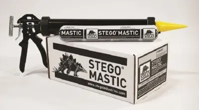 Stego Mastic water based modified polymer vapour barrier mastic 20 oz sausage tube boxed view | RGS