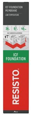 RESISTO ICF low temperature self adhesive foundation waterproofing membrane winter grade roll | RGS