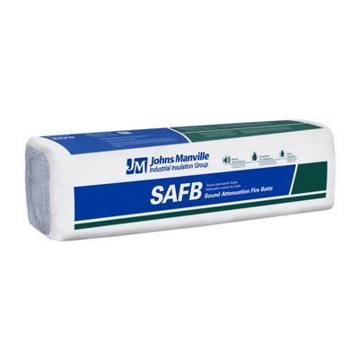Johns Manville Sound and Fire Block mineral wool insulation batts wrapped package | RGS