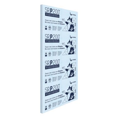 StyroRail SR.P 200 R10 rigid insulation board 4 by 8 foot large expanded polystyrene sheet front view | RGS