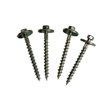 Heavy duty 2 inch insulation fastener screws with hex head and floating washer | RGS Rascom Greenbuild