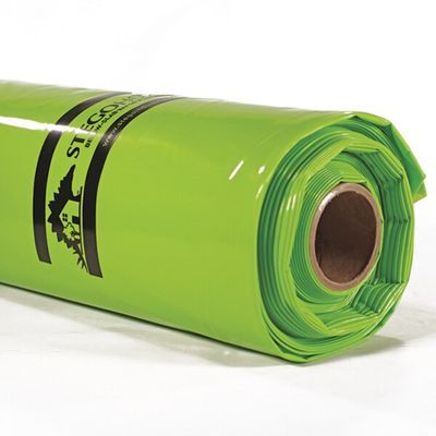StegoHome Wrap 15 mil thick high performance green residential vapor barrier membrane 12 foot wide roll front view | RGS