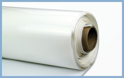 StegoCrawl Wrap 10 mil thick heavy duty white crawl space membrane 12 foot wide roll front view | RGS