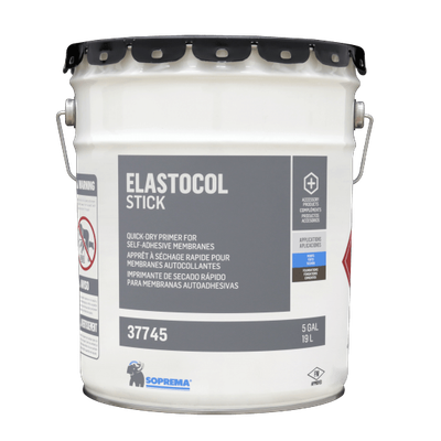 Soprema Elastocol Stick polymer based self adhesive primer 5 gallon pail | RGS