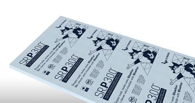 StyroRail SR.P 300 R10 rigid insulation board 4 by 8 foot high density expanded polystyrene sheet front view | RGS