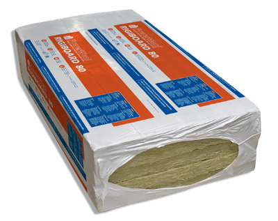 PowerWool RigiBoard 80 4 inch thick rigid high density mineral wool insulation board panel | RGS
