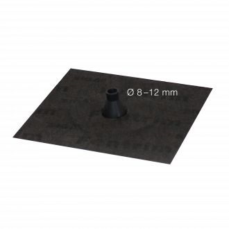 SIGA Fentrim Grommet Black airtight penetration sealing collar front view | RGS