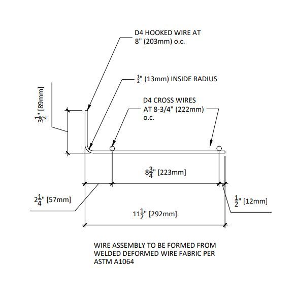 AMVIC™ ICF - BRICK LEDGE REINFORCER