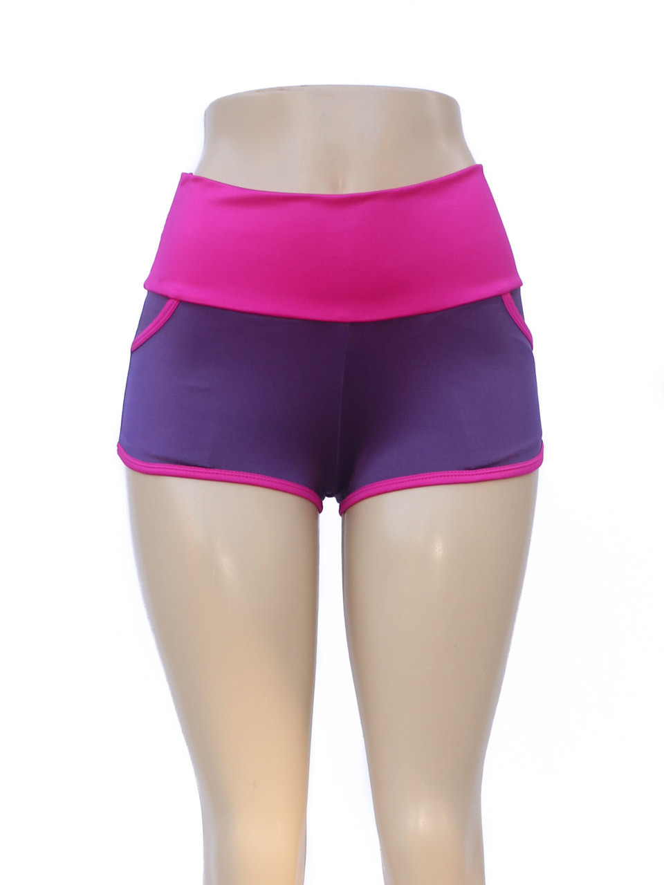 Roller Girl Shorts Nylon/Lycra- Pink/Purple
