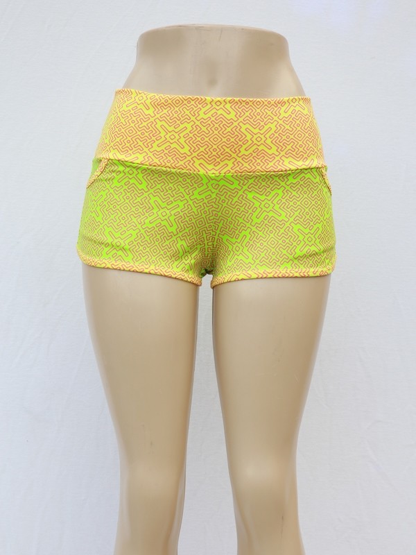 Roller Girl Shorts-Nylon Lycra Hifi Print