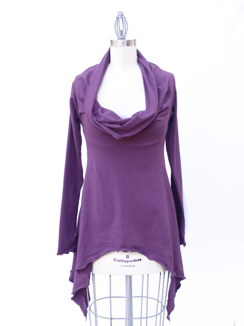 Cowl Neck Flow Top Rose