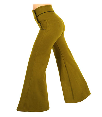 High Waisted Bridget Pant - 70&#39;s green