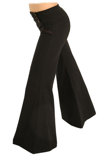 low waist bridget pant black