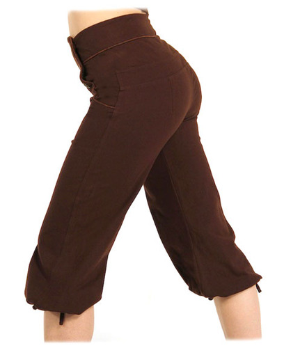 High waist  brown crop Bridget pants