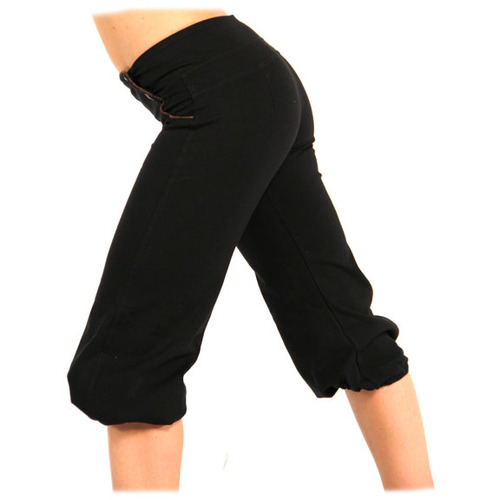 Low waist crop Bridget pant black