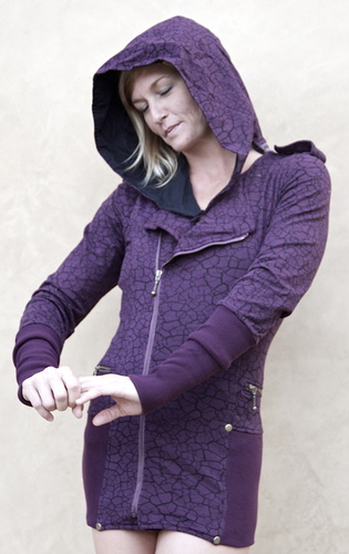 Playa crack hoodie burgundy
