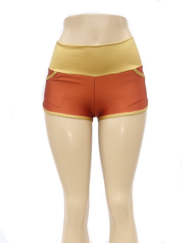 Roller Girl Shorts - Nylon Lycra - Copper/Gold
