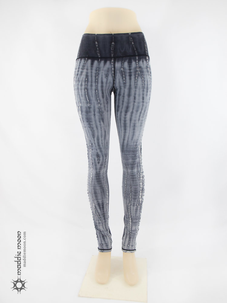 Ruched Legging Long Blue Tie Dye