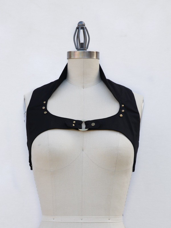 Ring Vest -Black with Brown accents