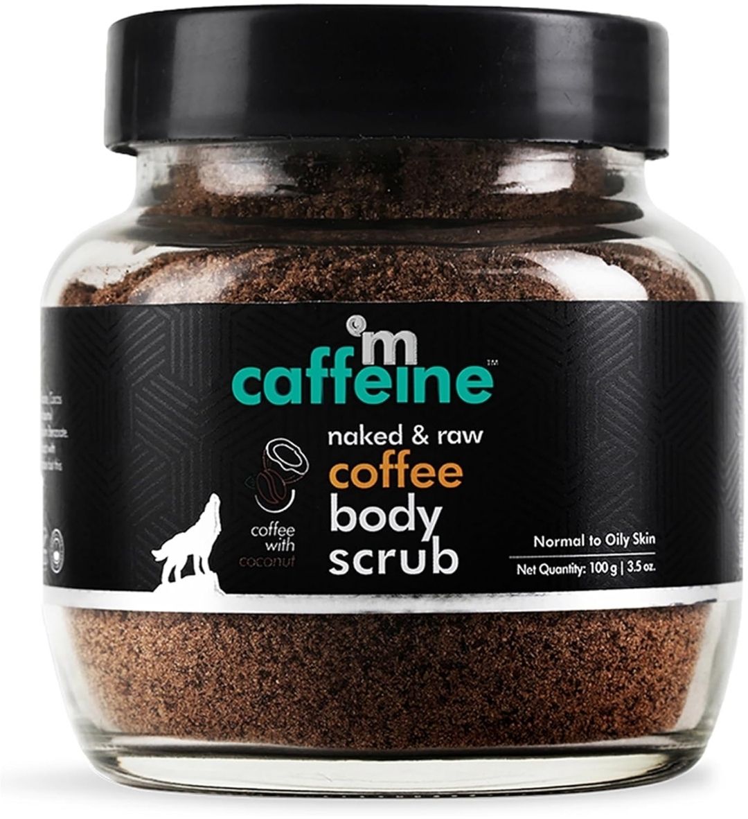 mCaffeine Exfoliating Coffee Body Scrub for Tan Removal &amp; Soft-Smooth Skin