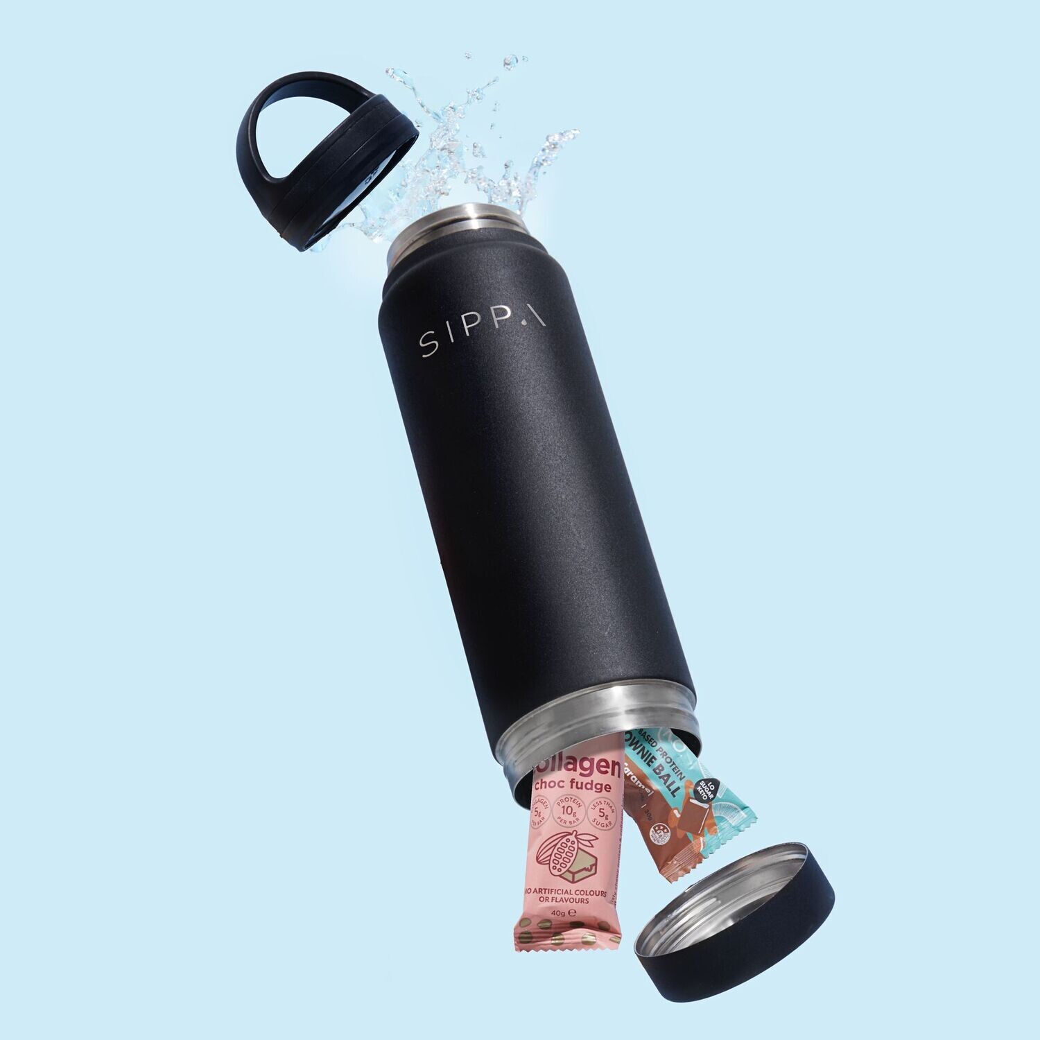 Matte Black Water Bottle