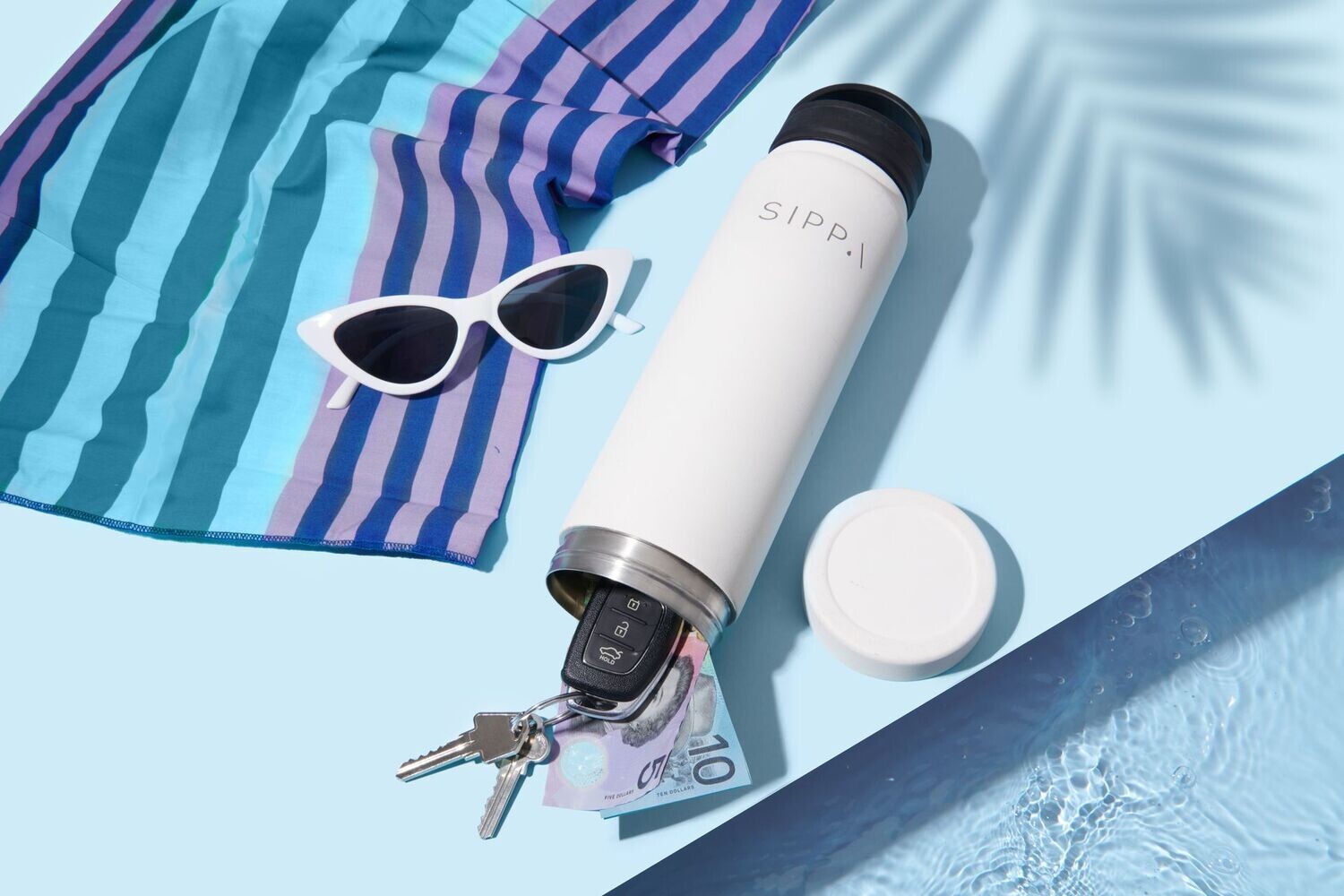 Matte White Water Bottle