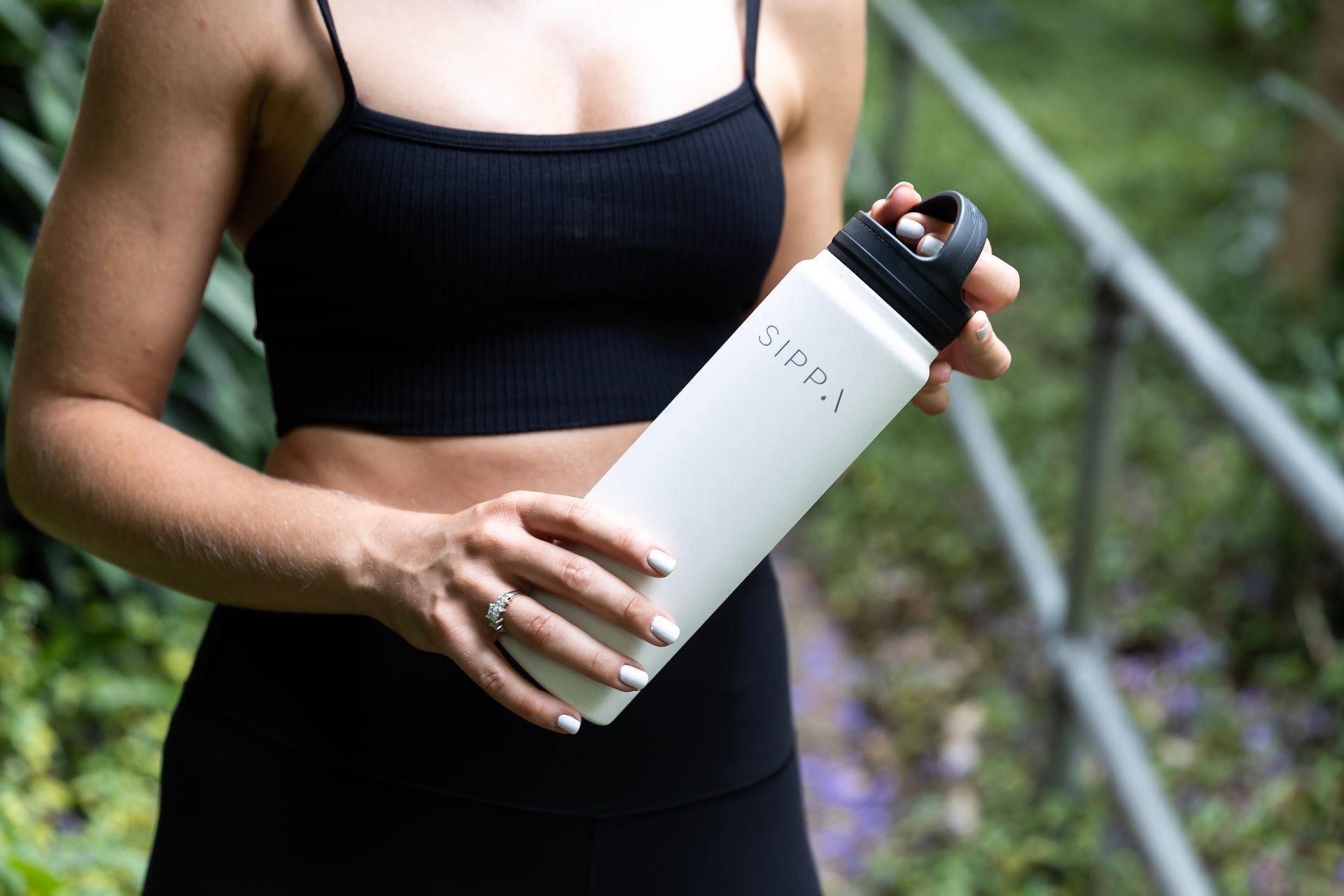 Matte White Water Bottle