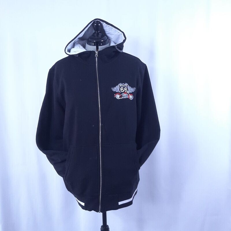 Sweat-shirt à capuche mixte marine avec broderie Sweat-shirt à capuche mixte marine avec broderie