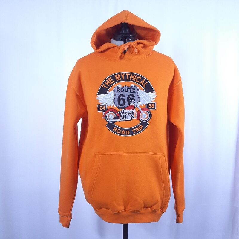 Sweat-shirt à capuche mixte orange avec broderie Sweat-shirt à capuche mixte orange avec broderie