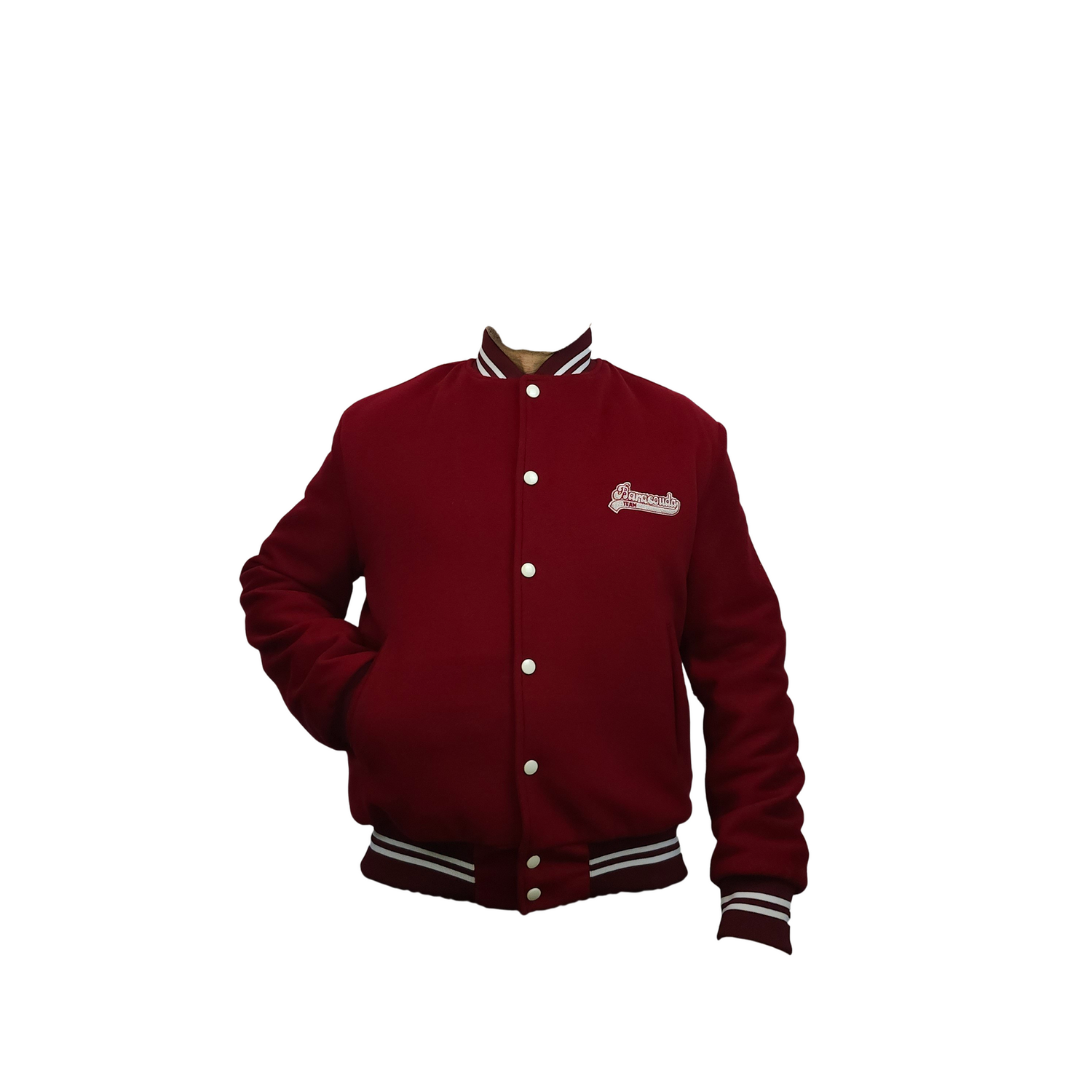 baracouda Blouson teddy Rouge doublure 100% polyester MADE IN FRANCE