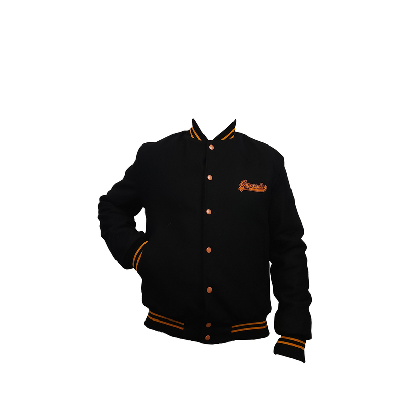 baracouda Blouson teddy noir/orange doublure 100% polyester MADE IN FRANCE