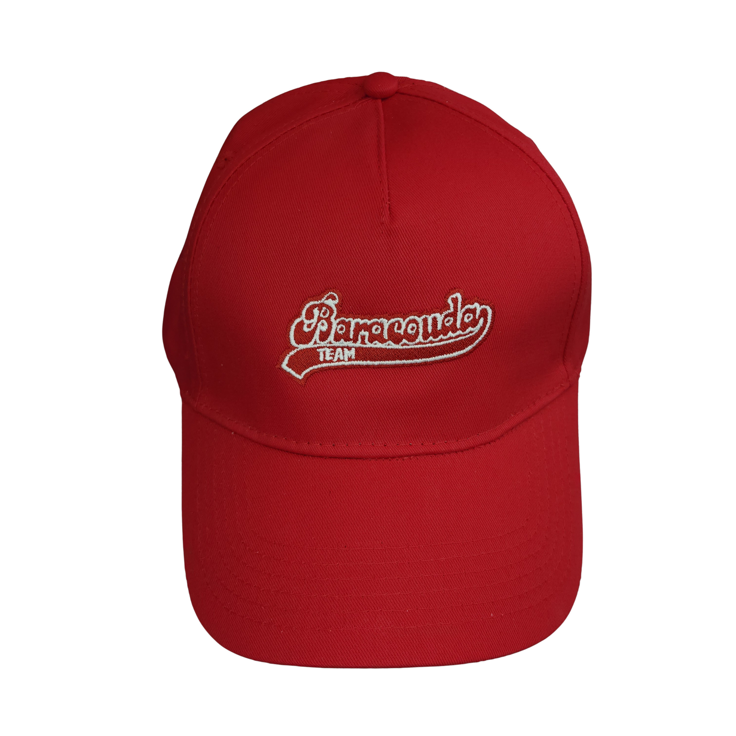 Casquette rouge brodé