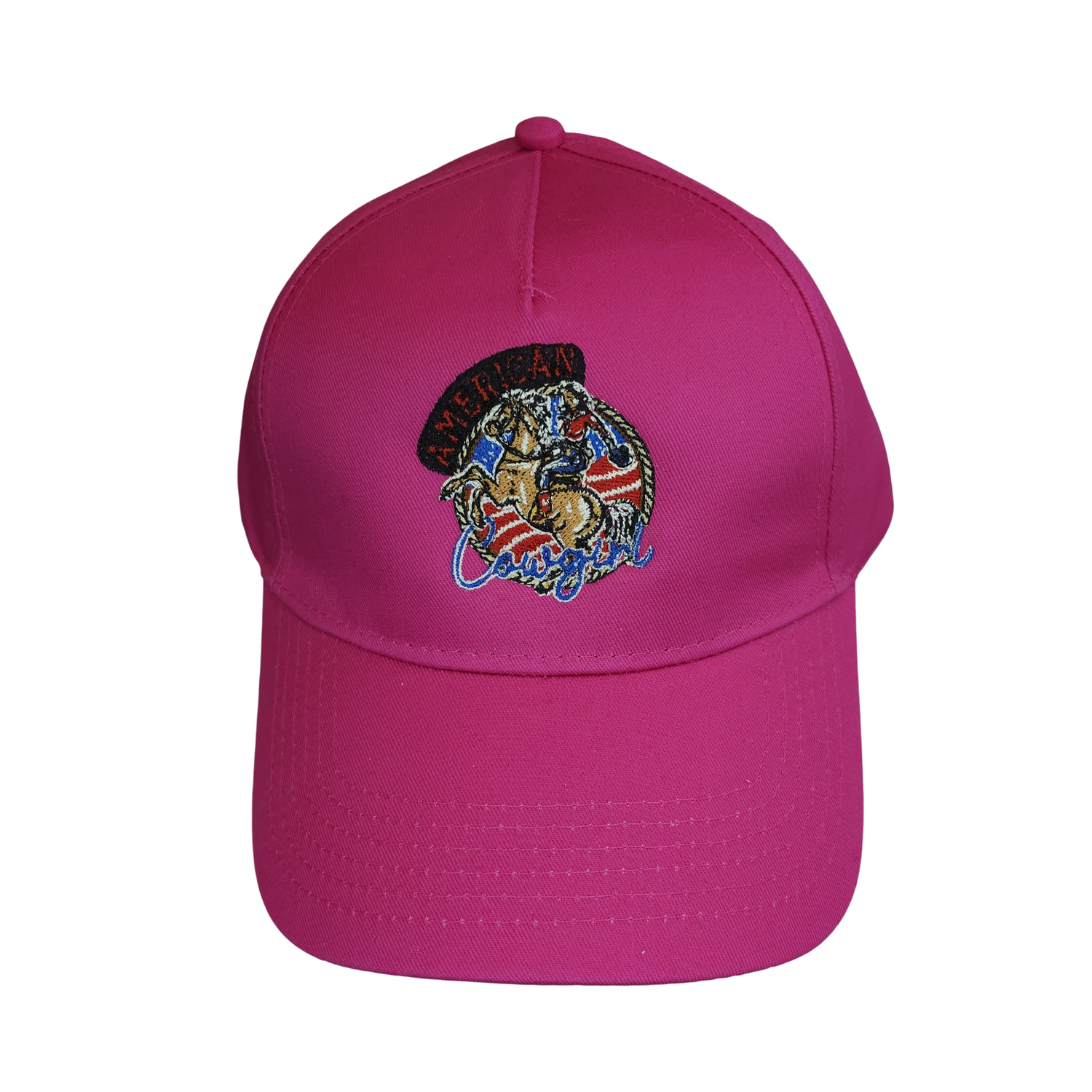 Casquette rose brodé